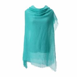 Alternative view of SCA252TQ Scarf, Plain Colour - Turquoise