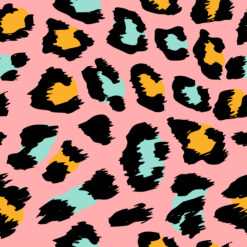 Alternative view of SAR003 Sarong - Playful Leopard
