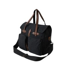Alternative view of BAGE042DGY Canvas Laptop Bag - Black