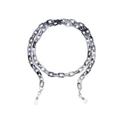 Alternative view of NOV018 Glasses Chain - White Marble