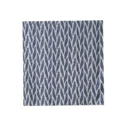 Alternative view of SCA266 Scarf, Abstract Leaves - Blue