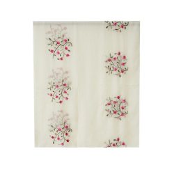 Alternative view of SCA276CR Scarf, Embroidered Flowers - Cream