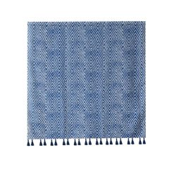 Alternative view of SCA283 Scarf, Diamonds - Blue