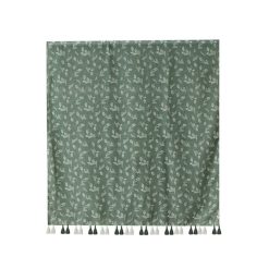 Alternative view of SCA330 Scarf, Spring Leaves - Green