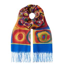 Alternative view of SCA303 Art Scarf - Bright Circles