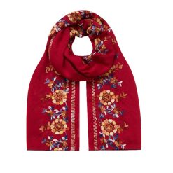 SCA522 Scarf, Spanish Floral - Red