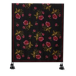 Alternative view of SCA570 Scarf, Roses - Red