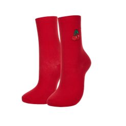 SOC049 Socks - Red Cherries